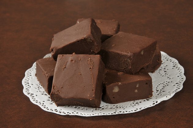 Rich sliced fudge